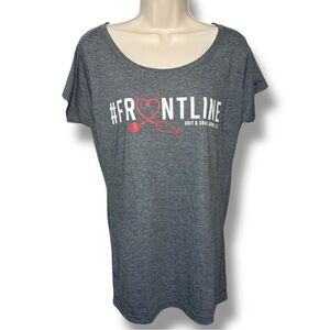 Grit & Grace Women’s Nurse Graphic Tee Gray Size XL
